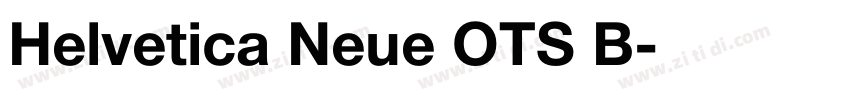 Helvetica Neue OTS B字体转换